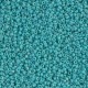 Miyuki rocailles kralen 15/0 - Matted opaque turquoise green ab 15-412FR